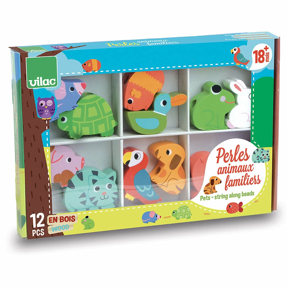 VILAC - Pets Large Beads Set Toddler Toys