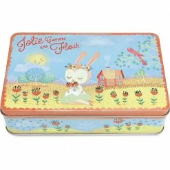 Educational Resources VILAC - Wooden Beads In Metal Box - Garden