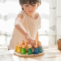 Toddler Toys GRAPAT - 12 Rings Waldorf