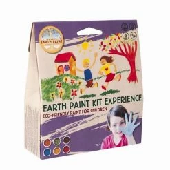 Arts & Crafts NATURAL EARTH PAINT - Children's Earth Paint - Kit EXPERIENCE 2 Litres, 3 Bamboo Brushes