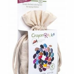 CRAYON ROCKS - 32 Natural Soy Wax Crayons (Stimulating Tripod Grip)