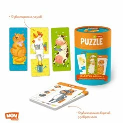 MON Puzzles Toddler Toys MON PUZZLE - Puzzle & Game - Colourful Animals