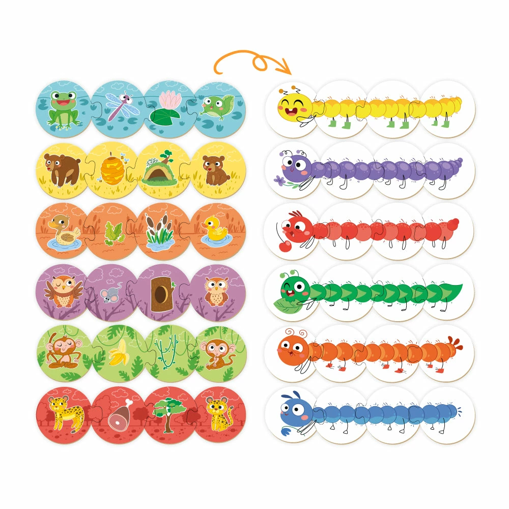 MON Puzzles MON PUZZLE - Puzzle & Game - My Lovely Animals Toddler Toys