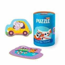 MON PUZZLES - Puzzle 2-3 Elements - Let's Go Travel! Toddler Toys
