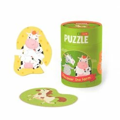 MON PUZZLES - Puzzle 2-3 Elements - Discover The Farm Toddler Toys