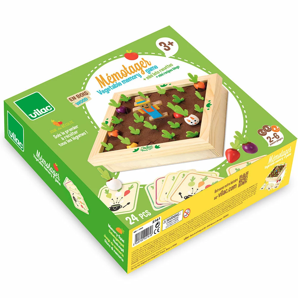VILAC - Vegetables Garden Memory Game Games & Puzzles