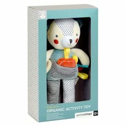 PETIT COLLAGE - Organic Bear Soft Activity Toy