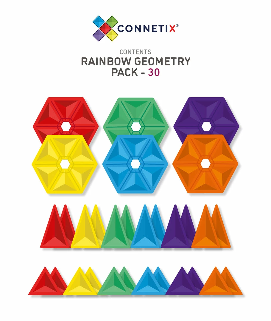 Connetix Tiles CONNETIX - 30 Piece Geometry Pack