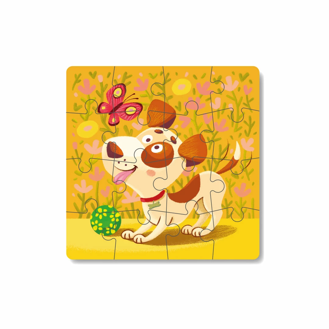 Games & Puzzles DODO TOYS - 16pcs - Puzzle - Puppy