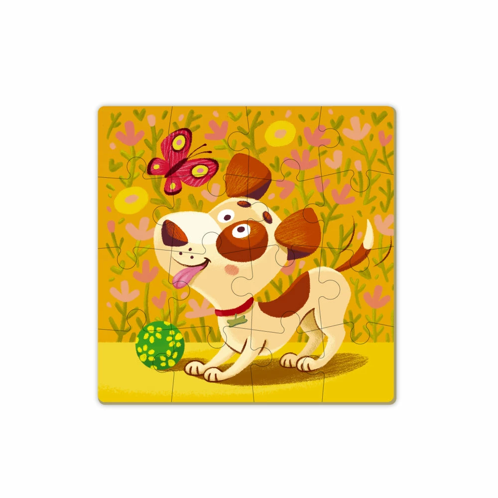 Games & Puzzles DODO TOYS - 16pcs - Puzzle - Puppy