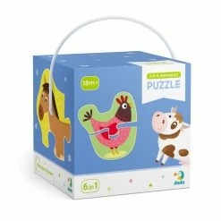 DODO TOYS - Puzzle 2-3-4 - Elements Pets Toddler Toys