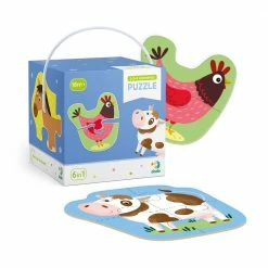DODO TOYS - Puzzle 2-3-4 - Elements Pets Toddler Toys