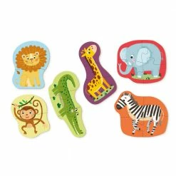 DODO TOYS - Puzzle 2-3-4 Elements - Wild Animals