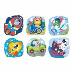 DODO TOYS - Puzzle 2-3-4 Elements - Transport Toddler Toys