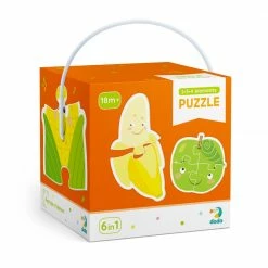Toddler Toys DODO TOYS - Puzzle 2-3-4 Elements - Fruits And Vegetables