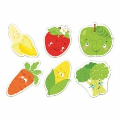 Toddler Toys DODO TOYS - Puzzle 2-3-4 Elements - Fruits And Vegetables