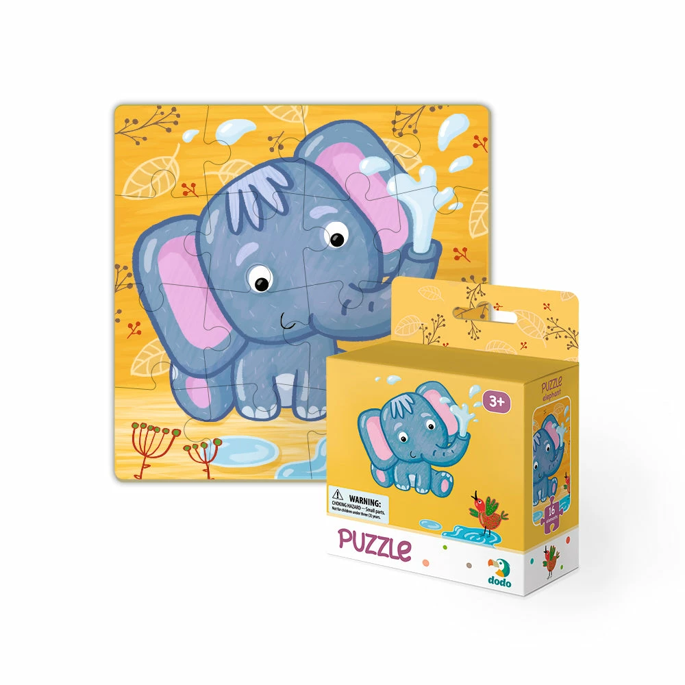 DODO TOYS - 16pcs - Puzzle - Elephant Games & Puzzles