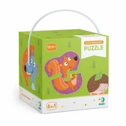 Toddler Toys DODO TOYS - Puzzle 2-3-4 Elements - Forest Animals
