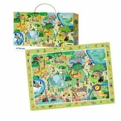 DODO TOYS - 80pcs - Observation Puzzle - At The Zoo Games & Puzzles