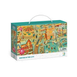 DODO TOYS - 80pcs - Obsevartion Puzzle - Winter In The City