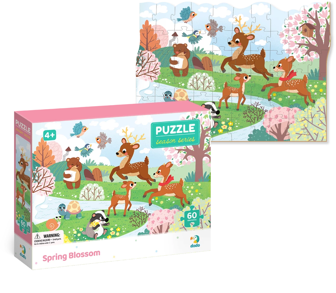 DODO TOYS - 60pcs - Puzzle - Seasons Spring Blossom Games & Puzzles