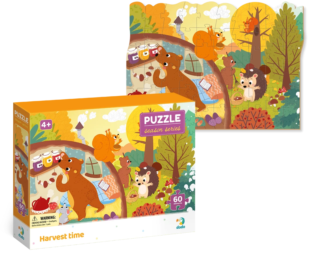DODO TOYS - 60pcs - Puzzle - Seasons Harvest Time