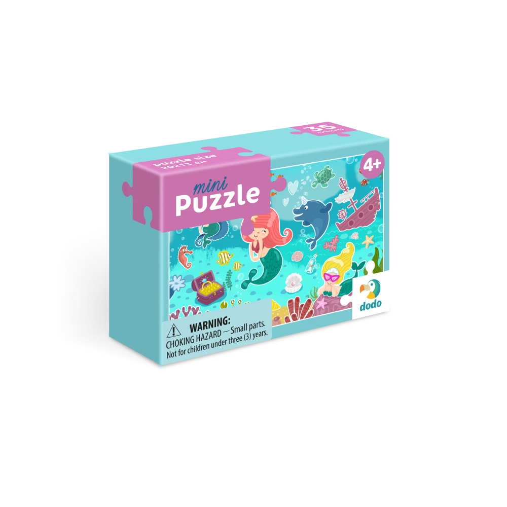 DODO TOYS - 35pcs - Puzzle Mini - Cute Little Mermaid Games & Puzzles