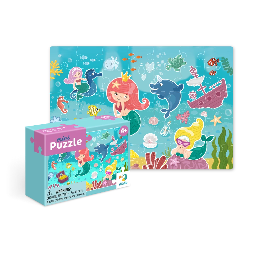 DODO TOYS - 35pcs - Puzzle Mini - Cute Little Mermaid Games & Puzzles