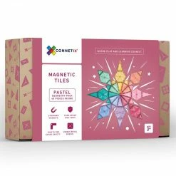 Connetix Tiles CONNETIX - 40 Piece Pastel Geometry Pack Open-Ended Play