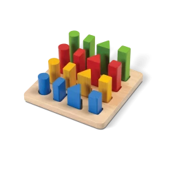 PlanToys - Geometric Peg Board Toddler Toys