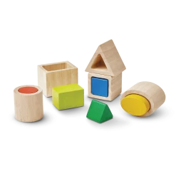 PlanToys - Geo Matching Boxes Toddler Toys