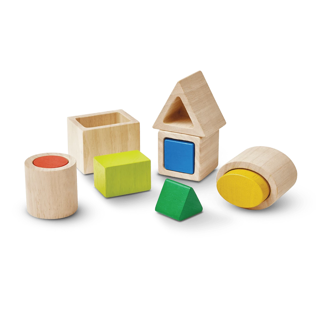 PlanToys - Geo Matching Boxes Toddler Toys