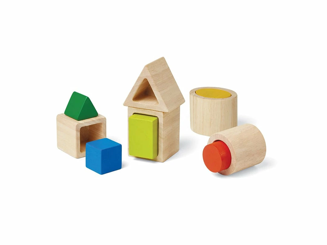 PlanToys - Geo Matching Boxes Toddler Toys