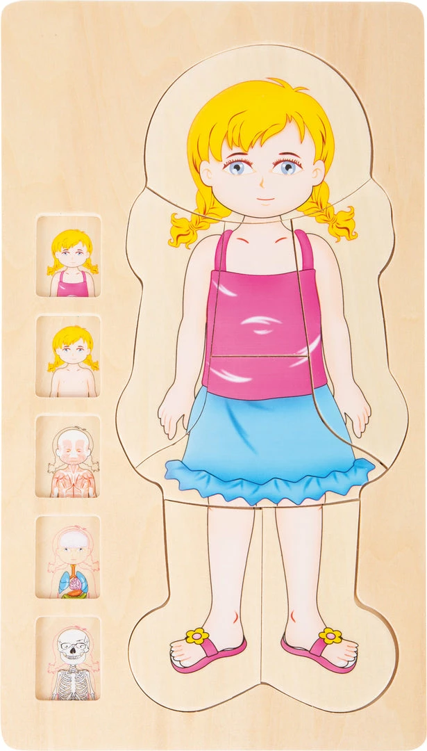 Small Foot - Layer Puzzle Anatomy Girl