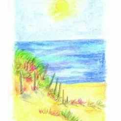 Toddler Toys CRAYON ROCKS - 20 Natural Soy Wax Crayons SEASIDE Bag (Stimulating Tripod Grip)