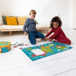 Games & Puzzles SCRATCH - Puzzle World Map