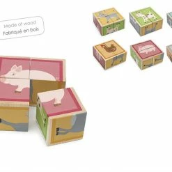 Toddler Toys SCRATCH - Puzzle Farm - 4 Blocks