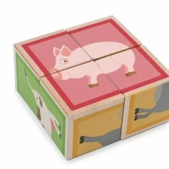 Toddler Toys SCRATCH - Puzzle Farm - 4 Blocks