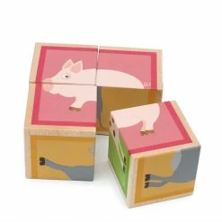 Toddler Toys SCRATCH - Puzzle Farm - 4 Blocks