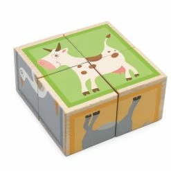 Toddler Toys SCRATCH - Puzzle Farm - 4 Blocks