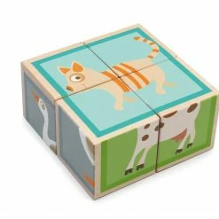 Toddler Toys SCRATCH - Puzzle Farm - 4 Blocks