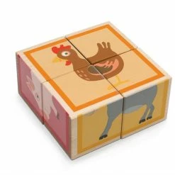 Toddler Toys SCRATCH - Puzzle Farm - 4 Blocks