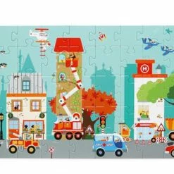 SCRATCH - 100pcs - Floor Puzzle City