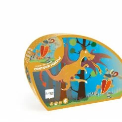 Games & Puzzles SCRATCH - 61pcs - Contour Puzzle Dragon