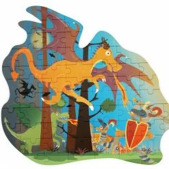 Games & Puzzles SCRATCH - 61pcs - Contour Puzzle Dragon
