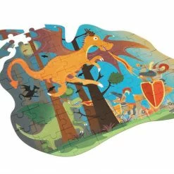 Games & Puzzles SCRATCH - 61pcs - Contour Puzzle Dragon