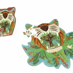 SCRATCH - 58pcs - Contour Puzzle - Tiger Games & Puzzles