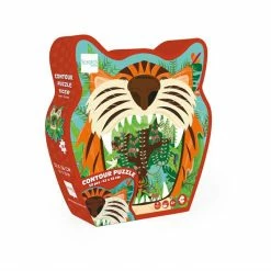 SCRATCH - 58pcs - Contour Puzzle - Tiger Games & Puzzles