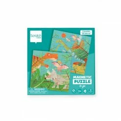 Games & Puzzles SCRATCH - Magnetic Puzzle To Go - Dinosaurs