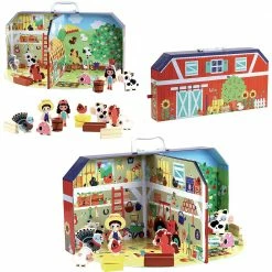 VILAC - Little Farm In Suitcase Miniature Play Worlds